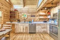 Full kitchen of Afternoon Delight - 1 bedroom cabin near Pigeon Forge